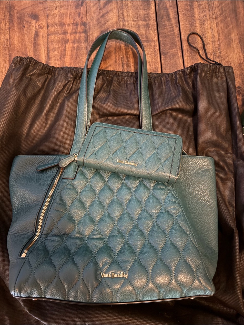 Vera Bradley Avery Quilted Leather Tote